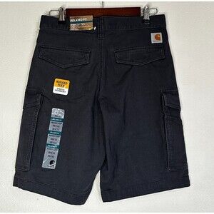 NWT Carhartt Rugged Flex Rigby Cargo Men's Shorts 30 Gray Relaxed Fit‎ 103542